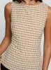 Michaud Top Brown Gingham sold by Princess Polly