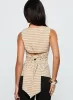 Michaud Top Brown Gingham sold by Princess Polly