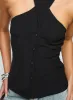 Light Is Coming Cross Detail Top Black sold by Princess Polly