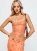 Mikah Strapless Top Orange sold by Princess Polly
