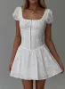 Lethia Corset Mini Dress White sold by Princess Polly