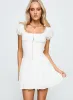 Lethia Corset Mini Dress White sold by Princess Polly
