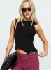 Lefort Tank Top Black sold by Princess Polly