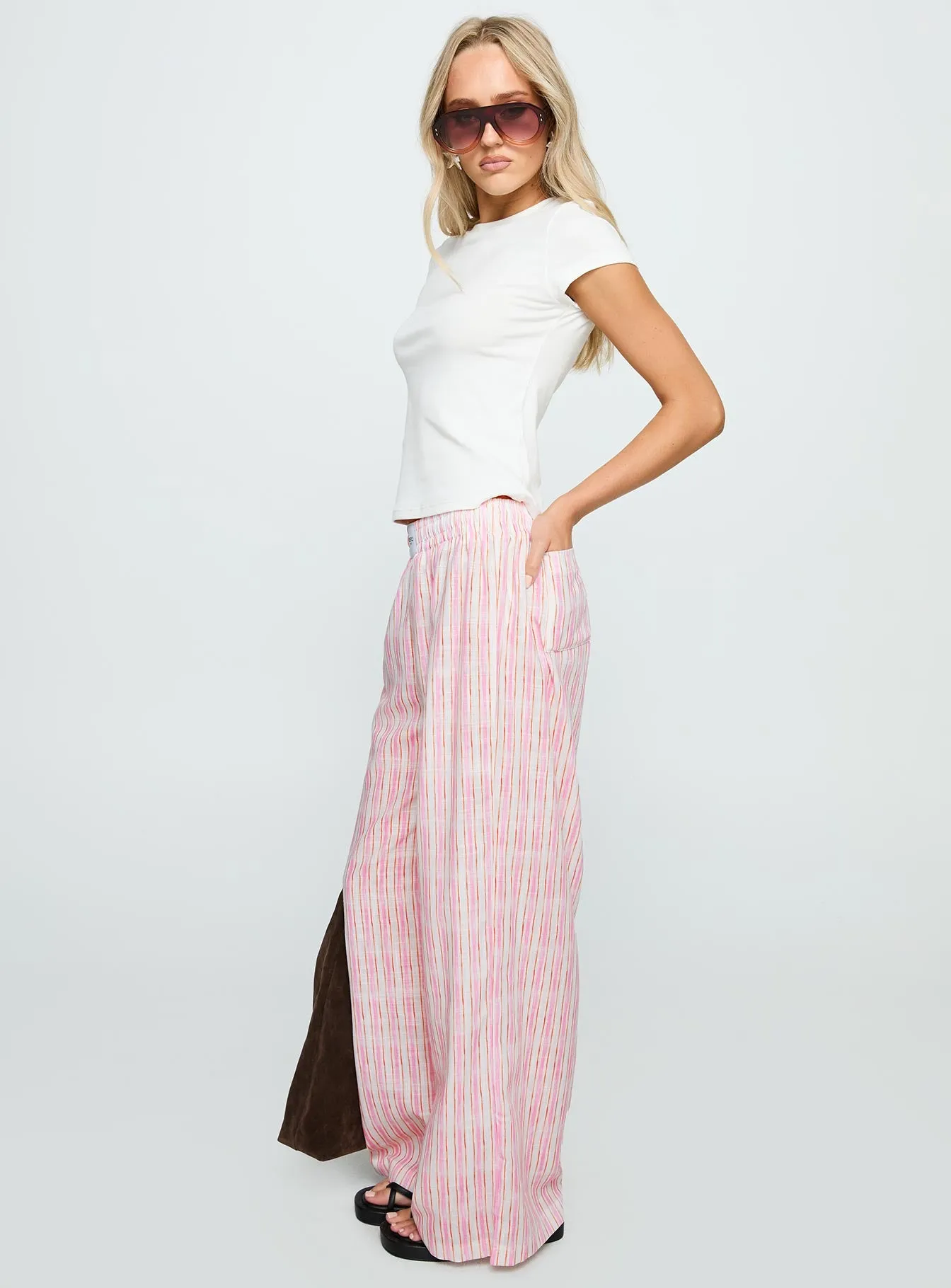 Beach House Pants Pink Stripe sold by Princess Polly product image thumbnail 4