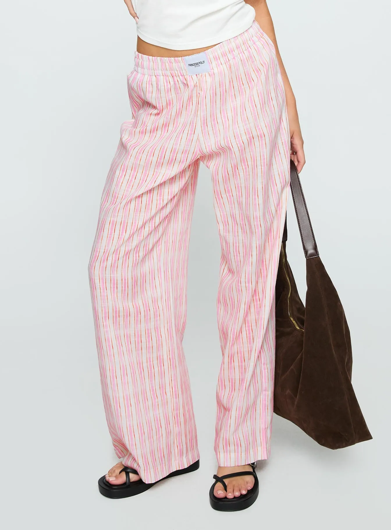 Beach House Pants Pink Stripe sold by Princess Polly product image thumbnail 2