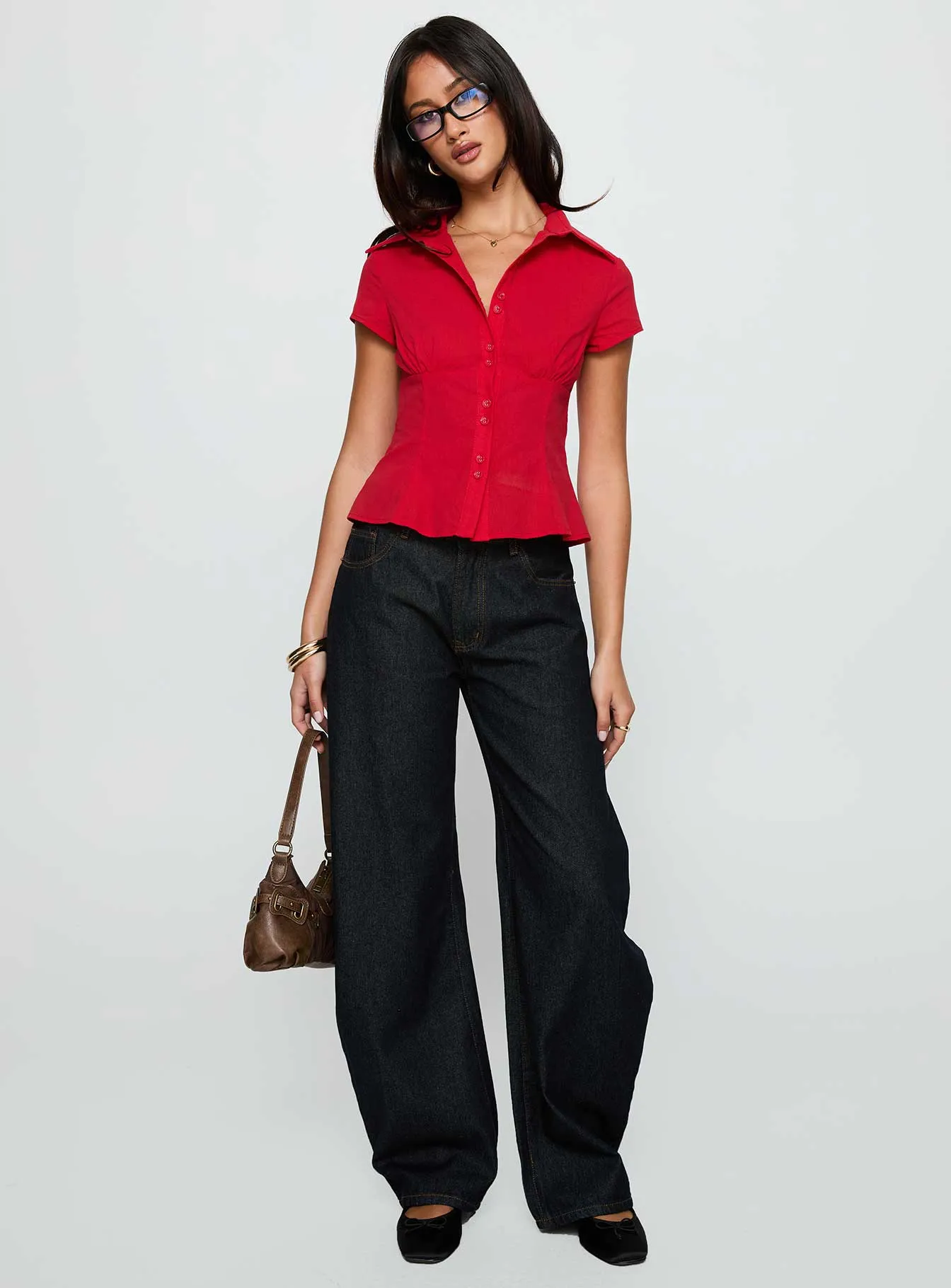 Cottesloe Blouse Top Red sold by Princess Polly product image thumbnail 3
