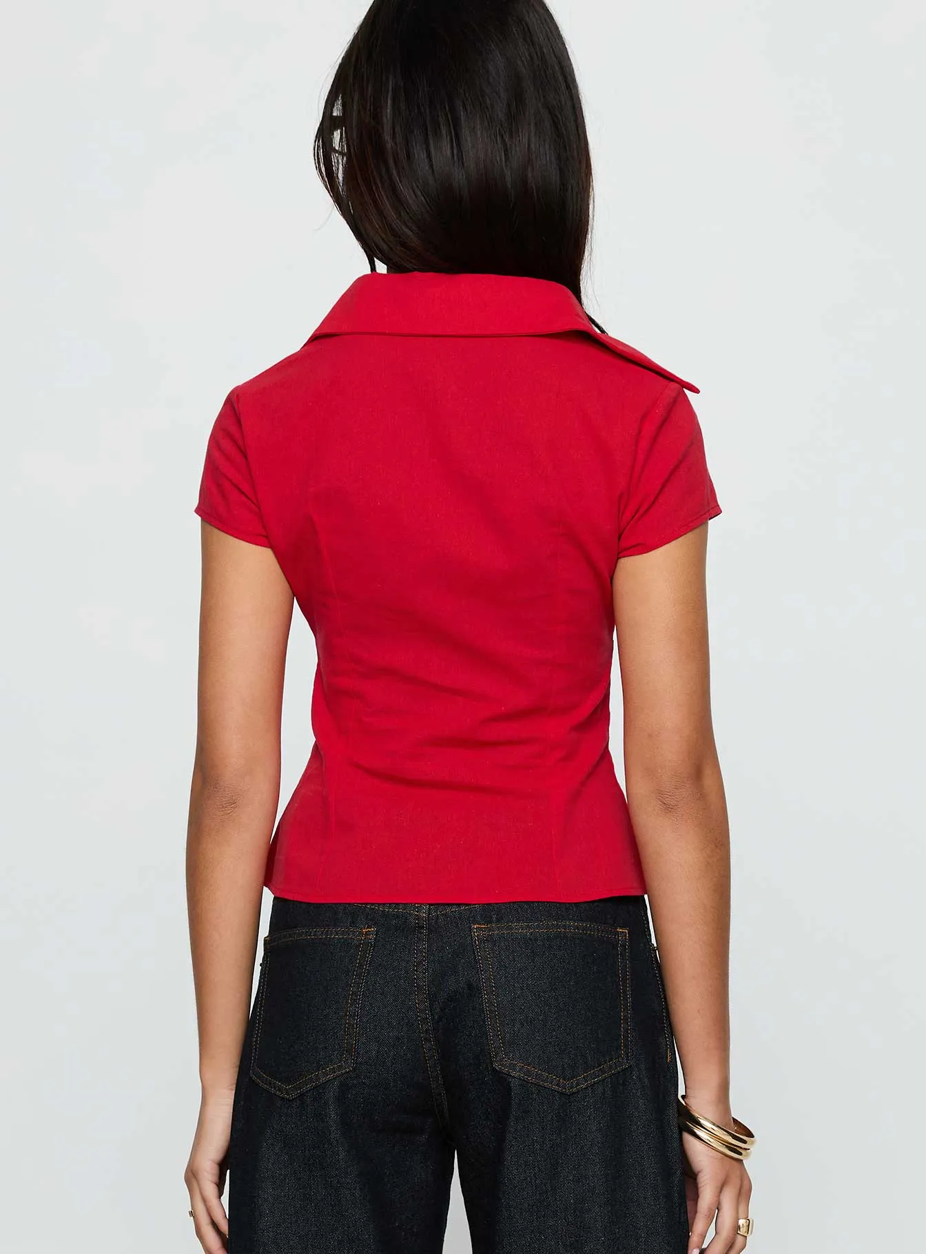 Cottesloe Blouse Top Red sold by Princess Polly product image thumbnail 5