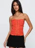 Diamonds Are Forever Strapless Top Orange sold by Princess Polly