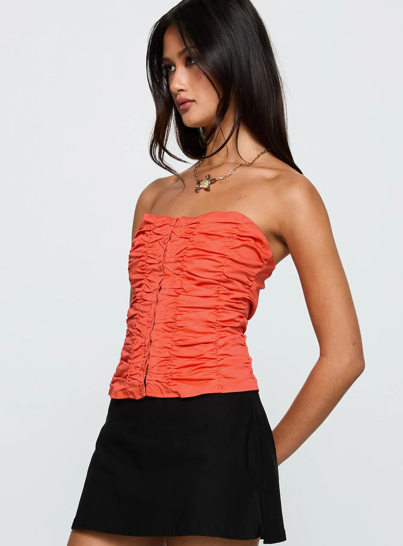 Diamonds Are Forever Strapless Top Orange sold by Princess Polly product image thumbnail 3
