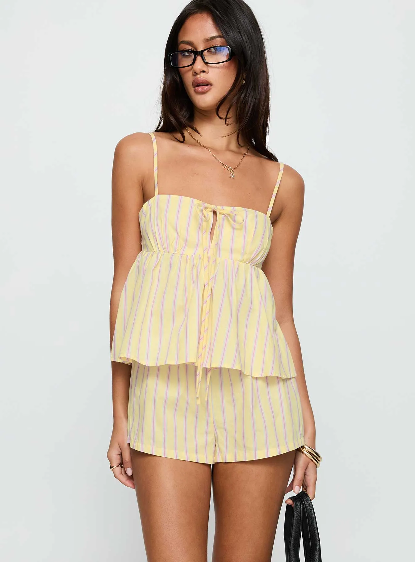 Solaris Cotton Relaxed Set Yellow sold by Princess Polly product image thumbnail 2