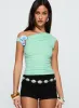 Flowers Grow One Shoulder Top Sage sold by Princess Polly