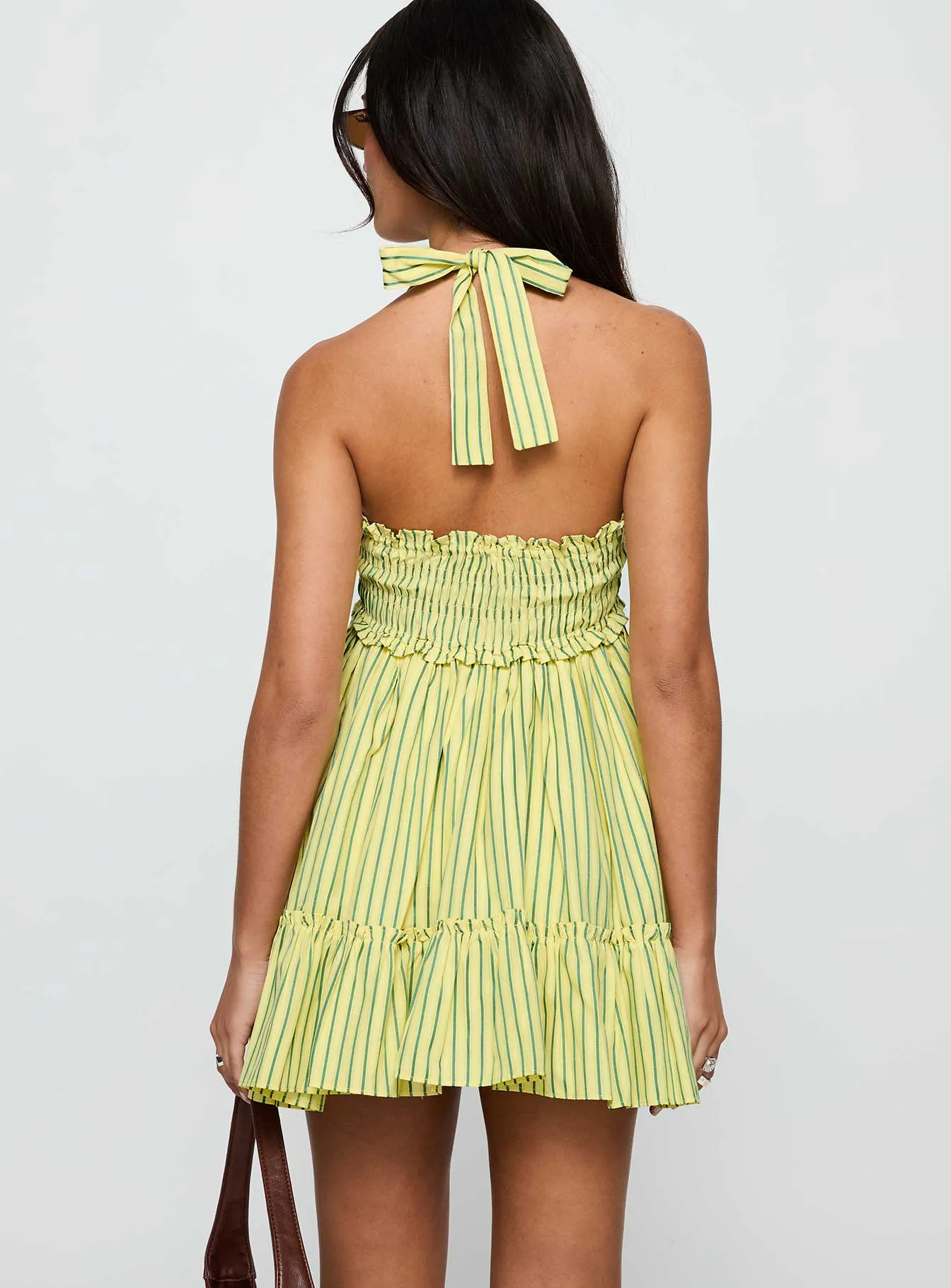 Tiptoe Mini Dress Yellow Stripe sold by Princess Polly product image thumbnail 5
