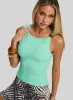 Aerynna Mesh Bead Detail Top Aqua sold by Princess Polly