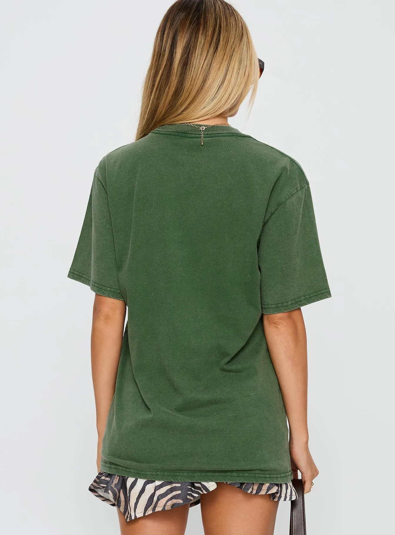 Acdc Vintage Oversized Graphic Top Green sold by Princess Polly product image thumbnail 4