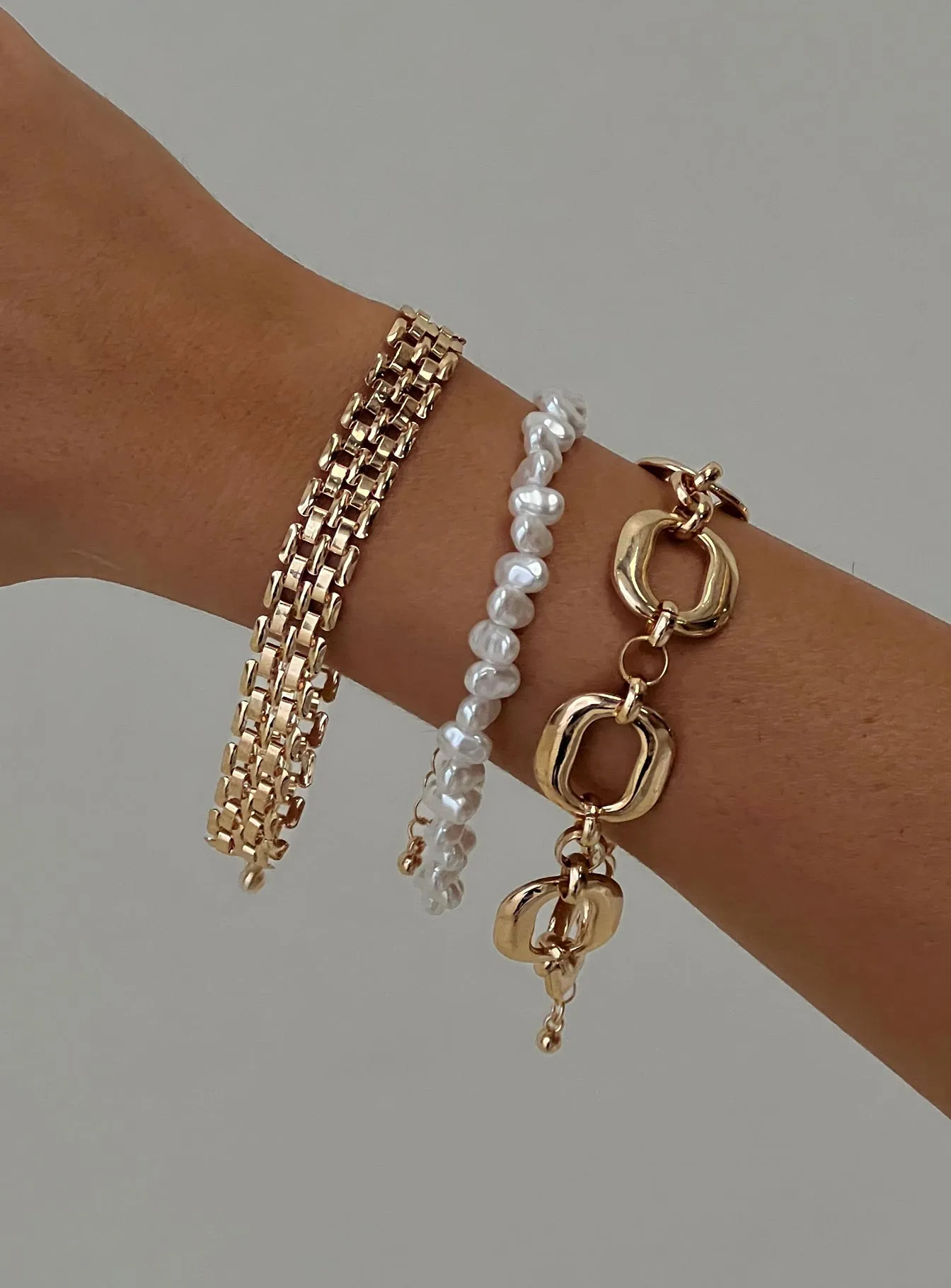 Axton Bracelet Pack Gold sold by Princess Polly