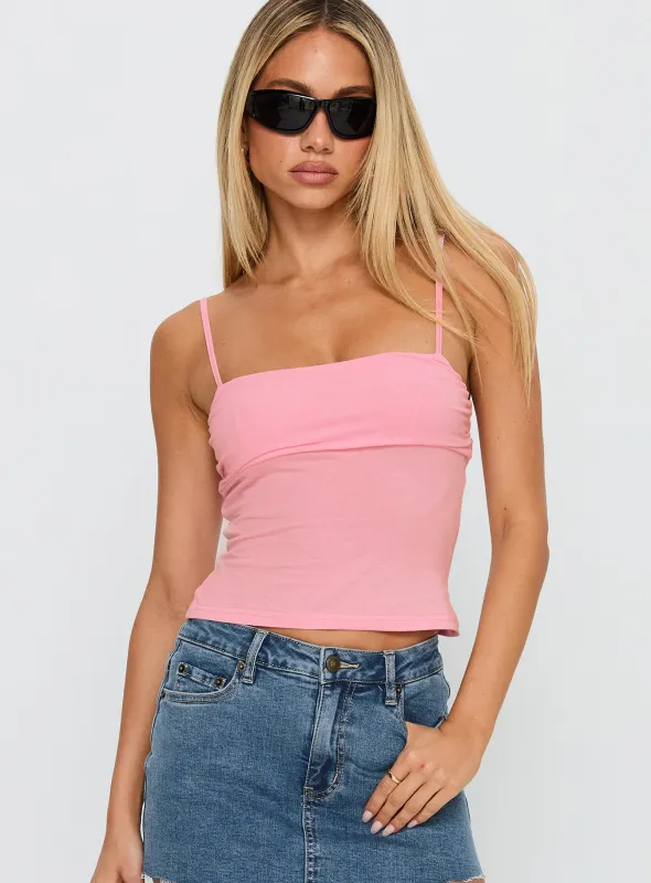 Race My Mind Top Pink sold by Princess Polly