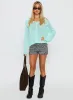 Tuscon Crochet Sweater Blue sold by Princess Polly