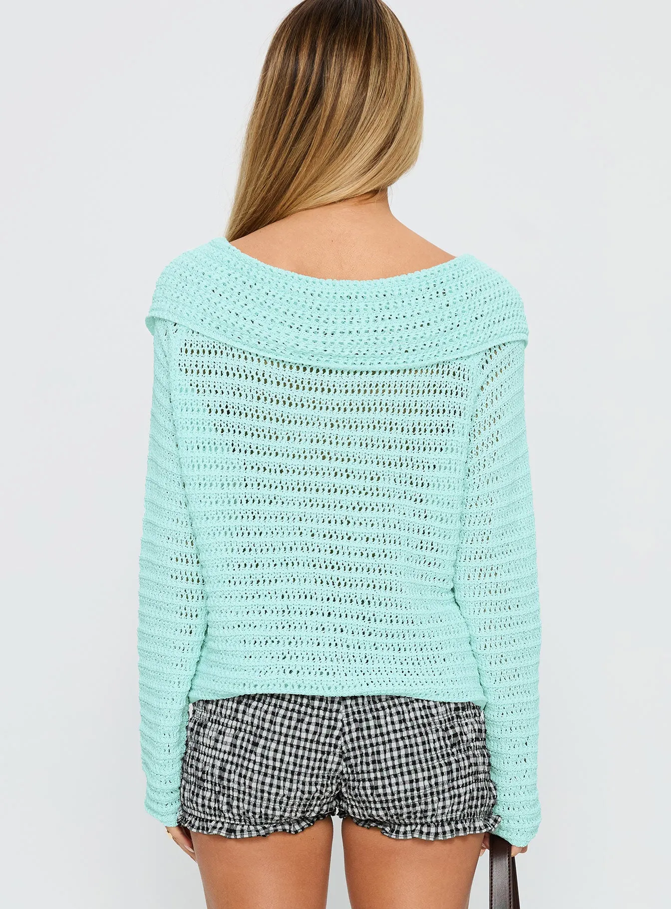 Tuscon Crochet Sweater Blue sold by Princess Polly product image thumbnail 5