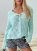 Tuscon Crochet Sweater Blue sold by Princess Polly