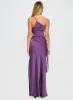 Leading Role One Shoulder Maxi Dress Purple sold by Princess Polly