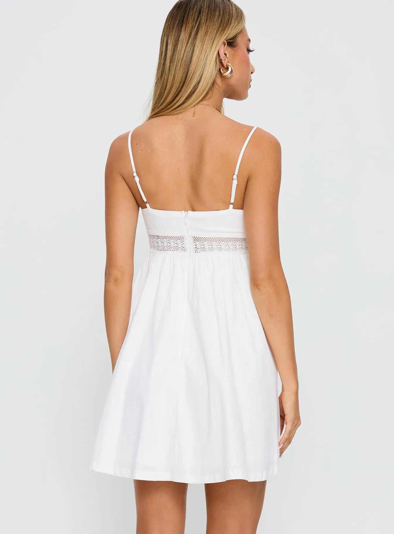 Bodee Mini Dress White sold by Princess Polly product image thumbnail 5