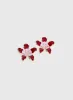 Ysabelle Flower Earrings Pink / Red sold by Princess Polly