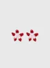 Ysabelle Flower Earrings Pink / Red sold by Princess Polly