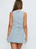 Ainsleigh Shift Denim Playsuit Light Wash sold by Princess Polly