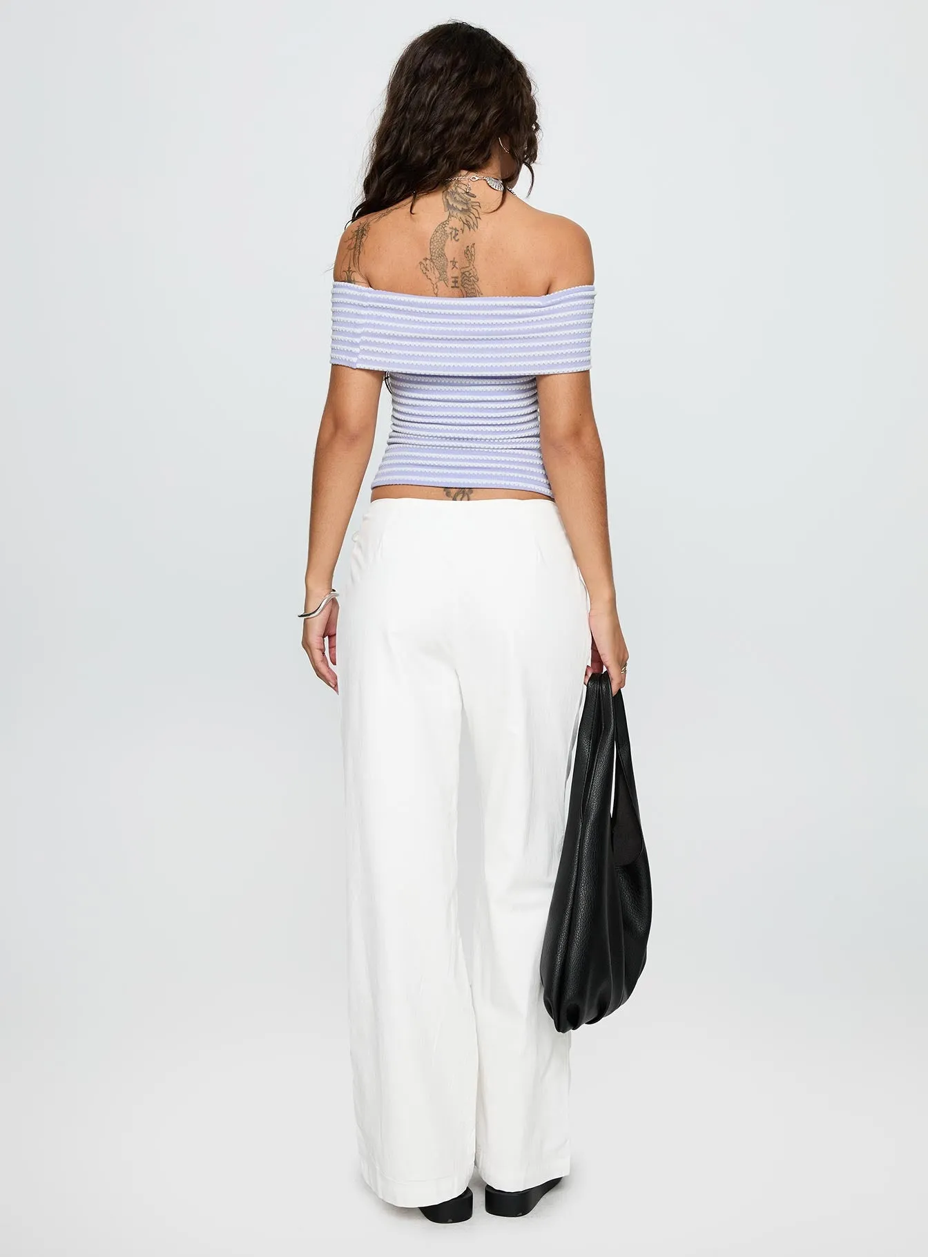 Leyah Tie Side Pants White sold by Princess Polly product image thumbnail 5