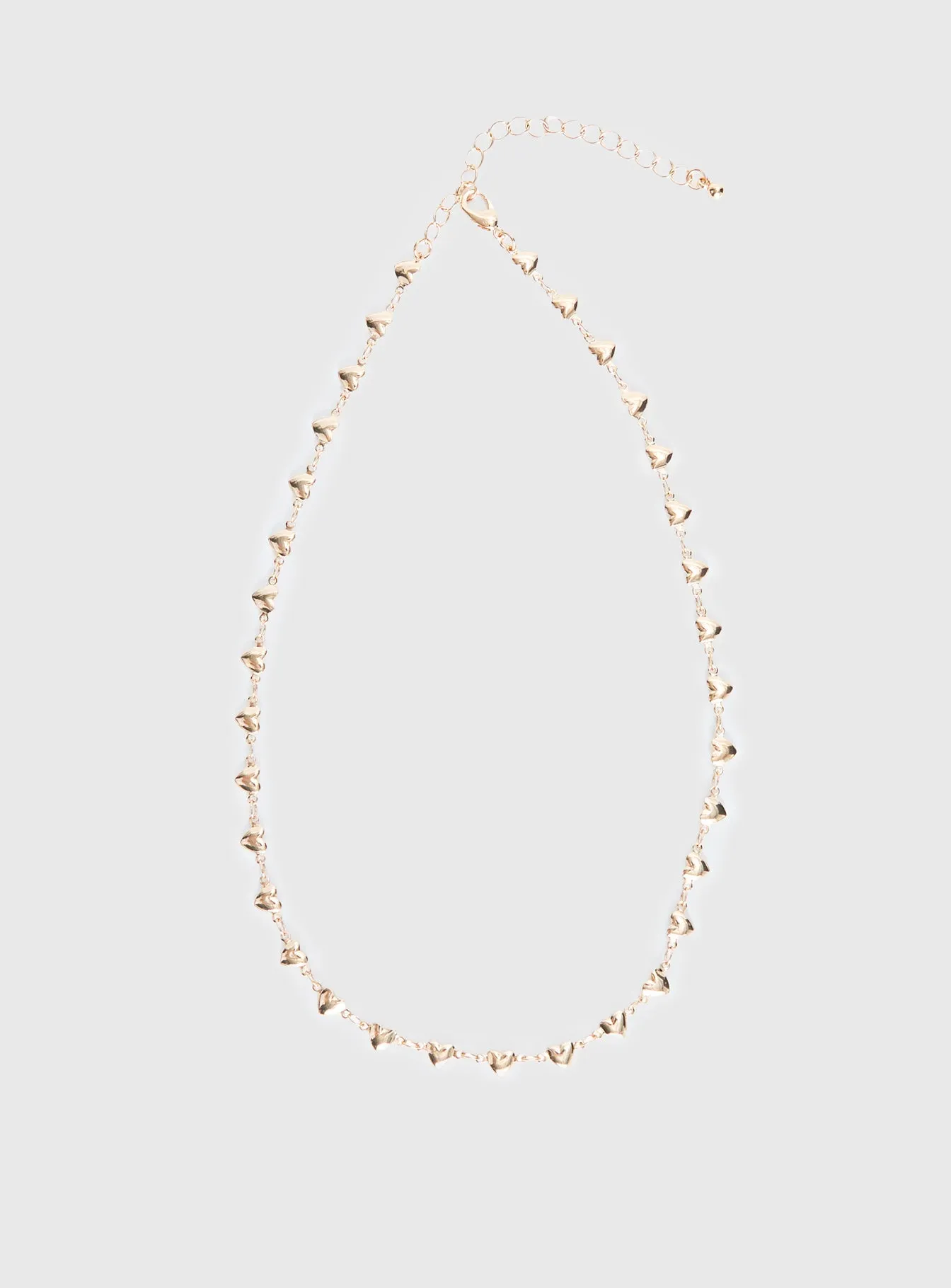 Kinsey Heart Necklace Gold sold by Princess Polly product image thumbnail 2