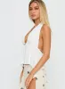 Saddler Halter Top White sold by Princess Polly