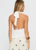 Saddler Halter Top White sold by Princess Polly