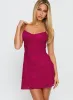 Clemence Mini Dress Hot Pink sold by Princess Polly