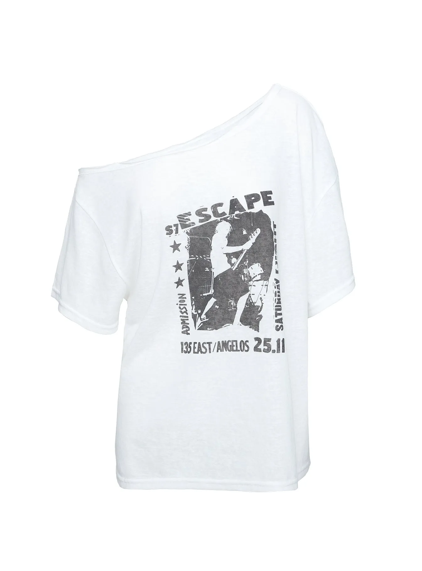 Kippa Off The Shoulder Tee White sold by Princess Polly product image thumbnail 5