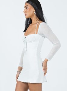 Stassie Mini Dress White sold by Princess Polly