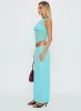 Aristocrat One Shoulder Mesh Set Blue sold by Princess Polly