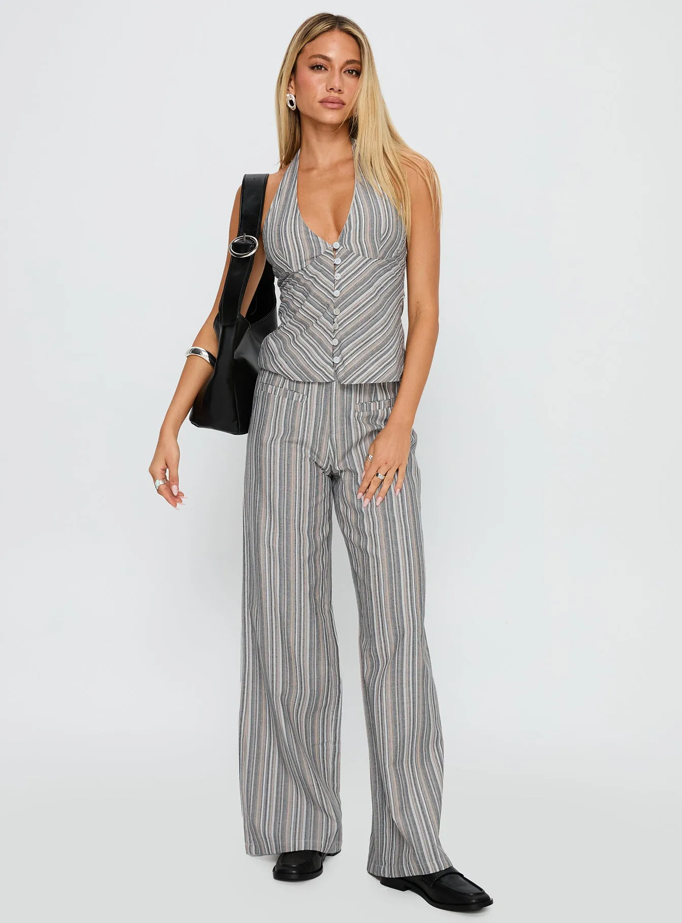 Lunelle Halter Top Multi Stripe sold by Princess Polly product image thumbnail 2