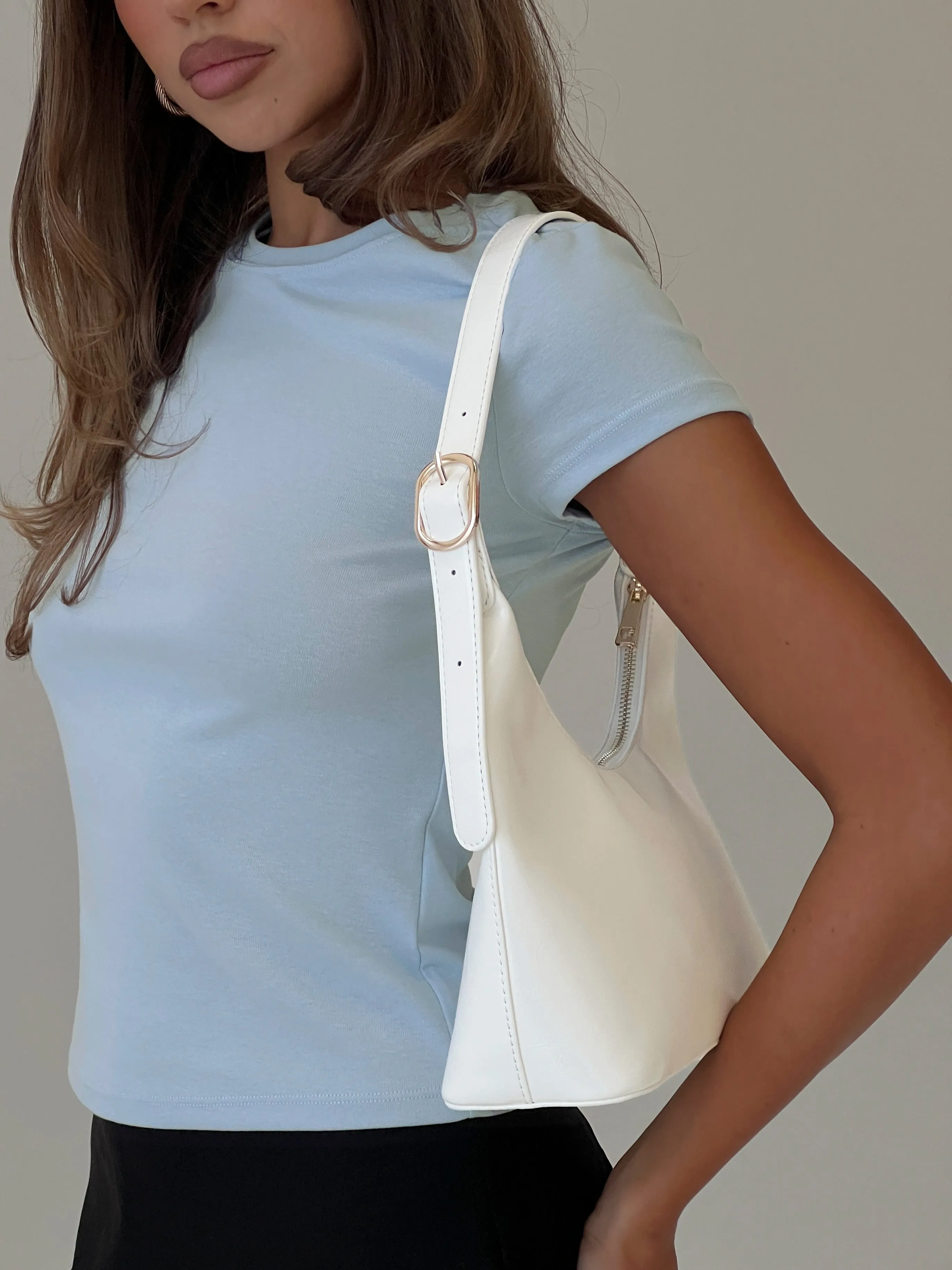 Glazier Shoulder Bag Cream sold by Princess Polly