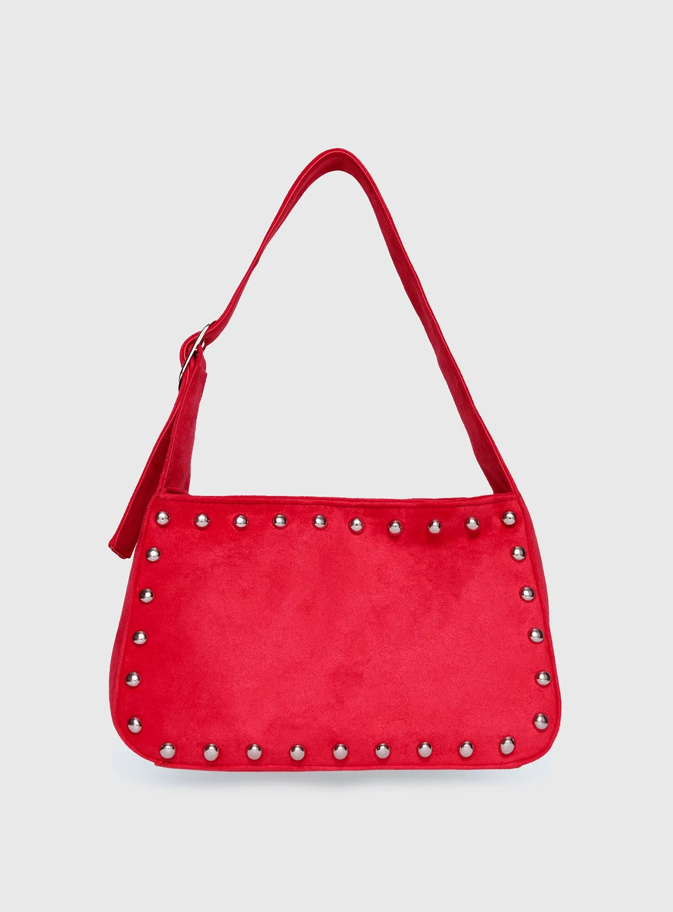 Wistfully Studded Shoulder Bag Red sold by Princess Polly product image thumbnail 2