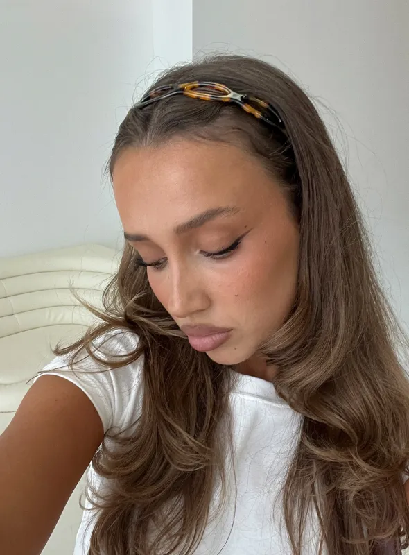 Slow Dance Headband Dark Tort sold by Princess Polly