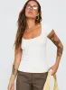 Baseline Scoop Tee White sold by Princess Polly