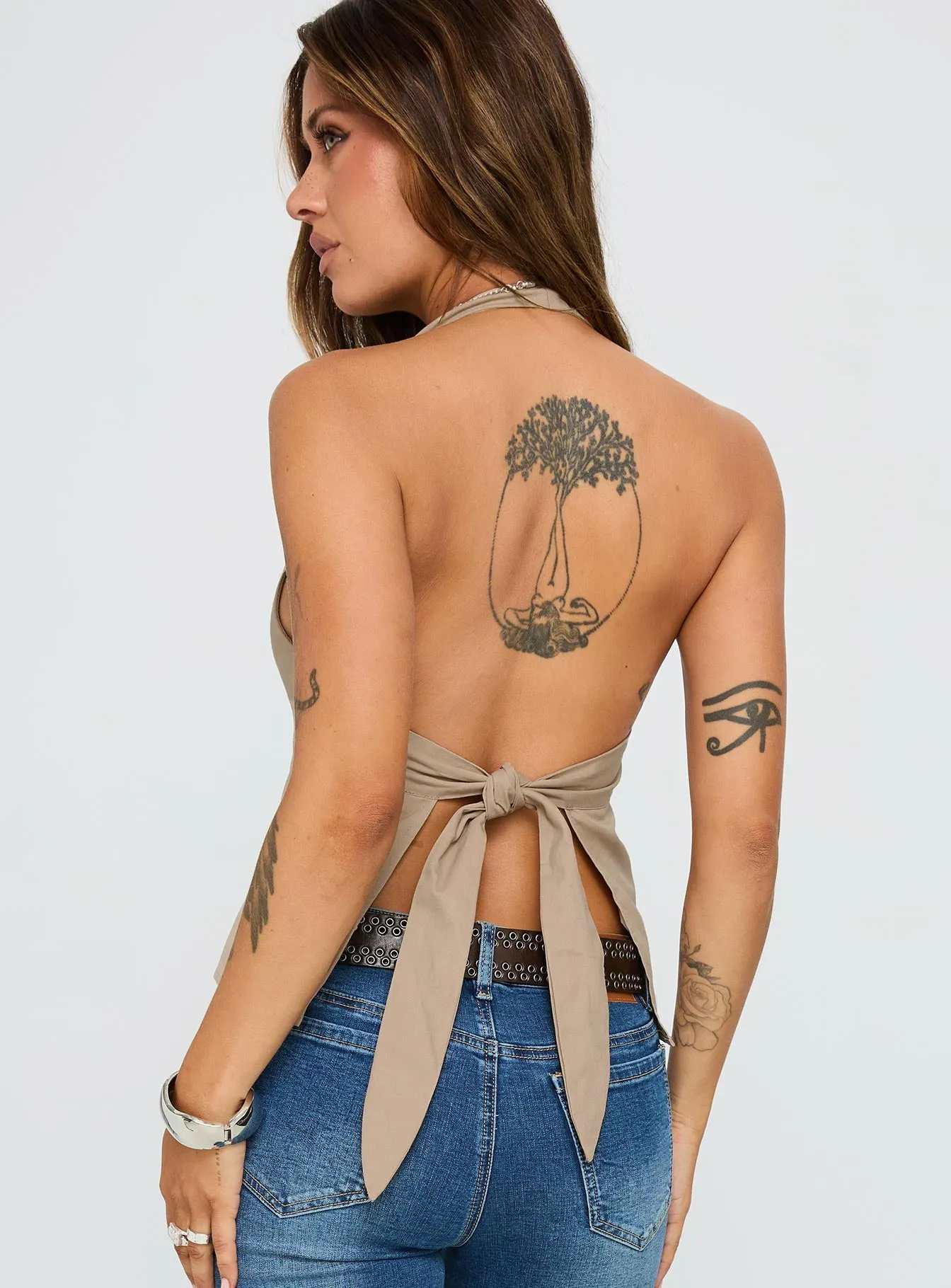 Millbank Top Taupe sold by Princess Polly product image thumbnail 4