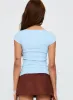 Baseline Scoop Tee Light Blue sold by Princess Polly