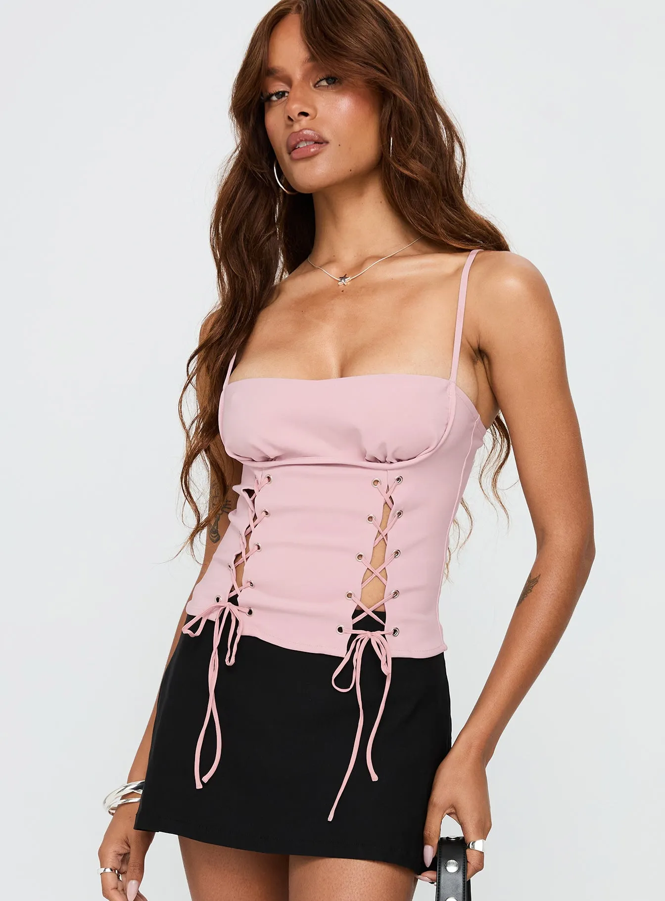 Kiss And Tell Top Blush sold by Princess Polly