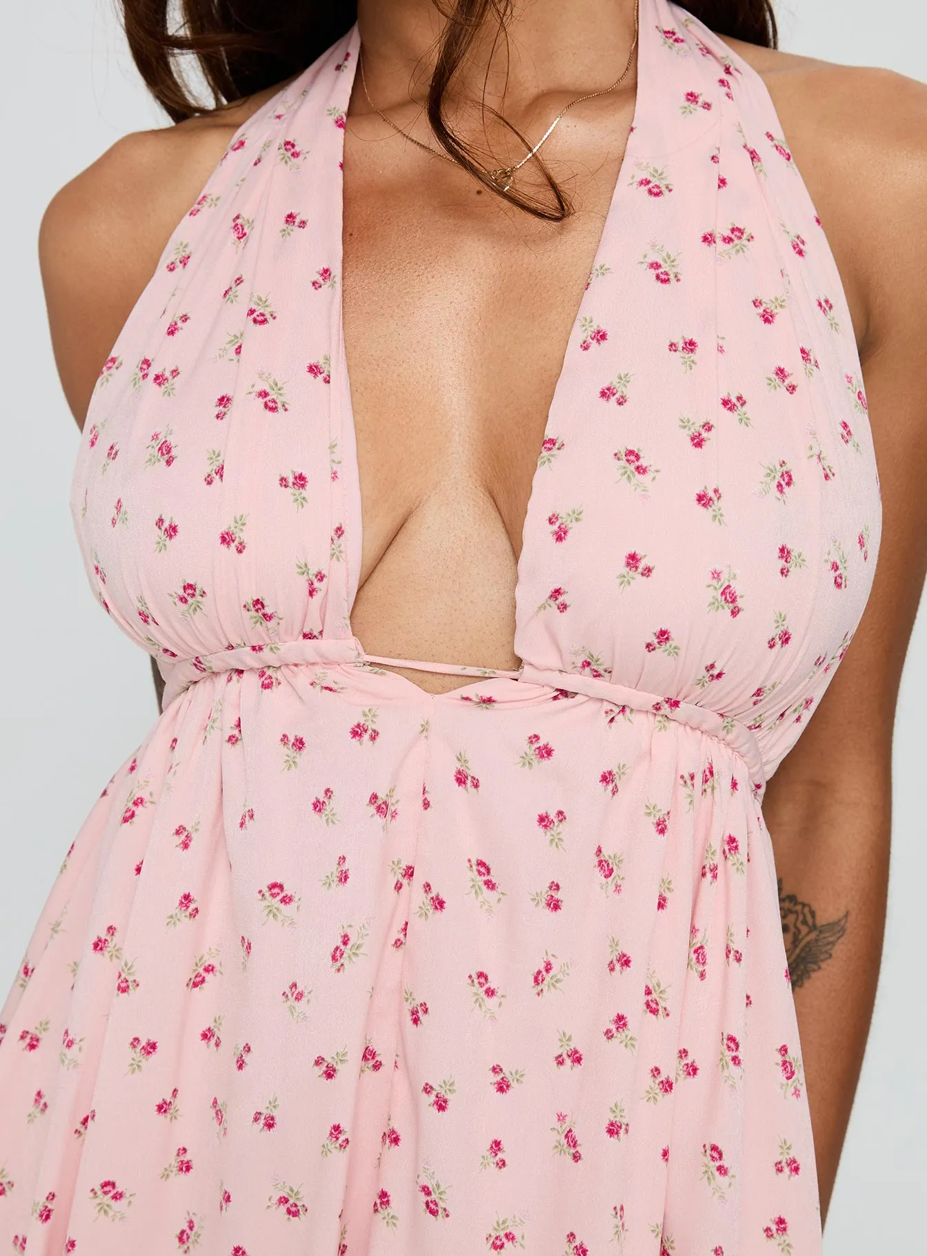 Saddler Mini Dress Pink Floral sold by Princess Polly product image thumbnail 5