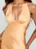 Good For You Halter Maxi Dress Orange sold by Princess Polly