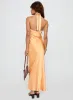 Good For You Halter Maxi Dress Orange sold by Princess Polly