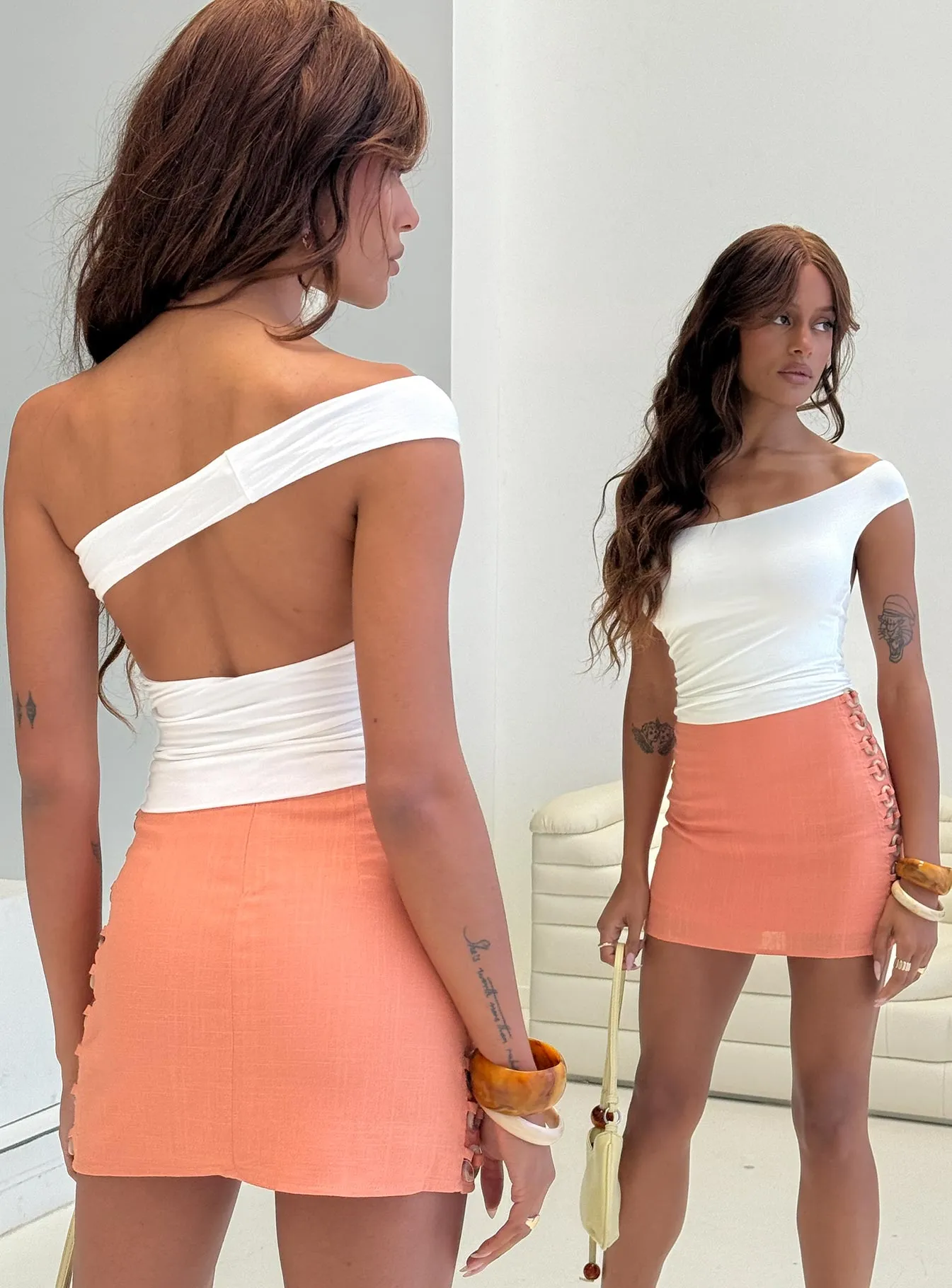 Irina Multi-wear Top White sold by Princess Polly