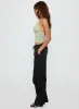 Vanille Tie Waist Satin Pants Black sold by Princess Polly