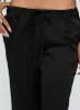 Vanille Tie Waist Satin Pants Black sold by Princess Polly